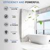 POWERENG Bathroom Exhaust Fan with Light,Bathroom Fan with 6000K Square