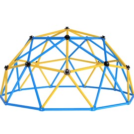 Zupapa New Upgraded Outdoor Geometric Dome Climber with 750LBS Weight Capability,3D Assembly Video,Suitable for 1-6 Kids Climbing Frame (Blue, 9FT)