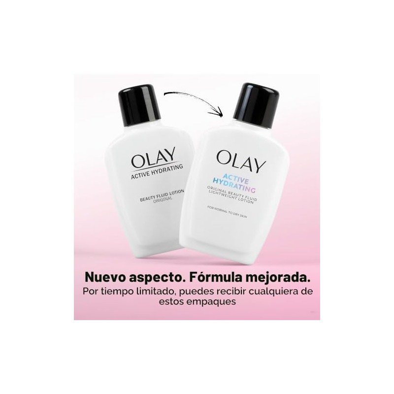 Olay Active Hydrating Beauty Fluid Lotion, 4.0 fl oz (Pack