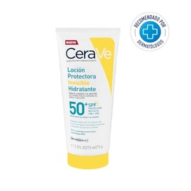 CeraVe Loción Protectora Invisible Hidratante 50FPS protector solar corporal hidratante para todo tipo de piel 75ml