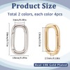 SUNNYCLUE 1 Box 8Pcs Spring Oval Ring Gate Rings Bulk