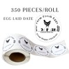 Farm Eggs Laid On Stickers Collected Date | 350 pcs