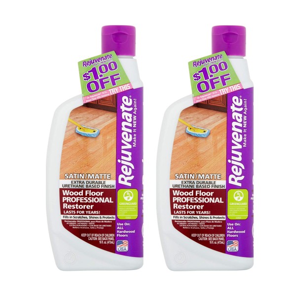Rejuvenate Professional Wood Floor Restorer with Durable Satin Finish Non-Toxic