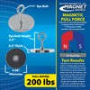 Master Magnetics RB100EB Magnetic Hook, Round Base Magnet Fastener with