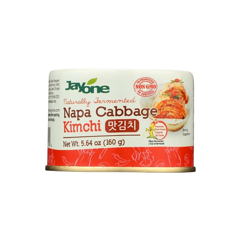 Jayone Napa Cabbage Kimchi, Naturally Fermented, Non GMO, Additives Free,