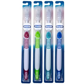 Oral-B 4 Count Extra Soft Toothbrush Set for Sensitive Gums Multi Level Bristles