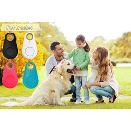 Smart Luggage Tracker Tag Key Finder 4Pack Dog Gps Tracker, No Monthly Fee Bluetooth Item Key Finder Luggage Tracker Portable Intelligent Anti-Lost Device for Wallet Kid Pet tracker Alarms Zelbuck (C)
