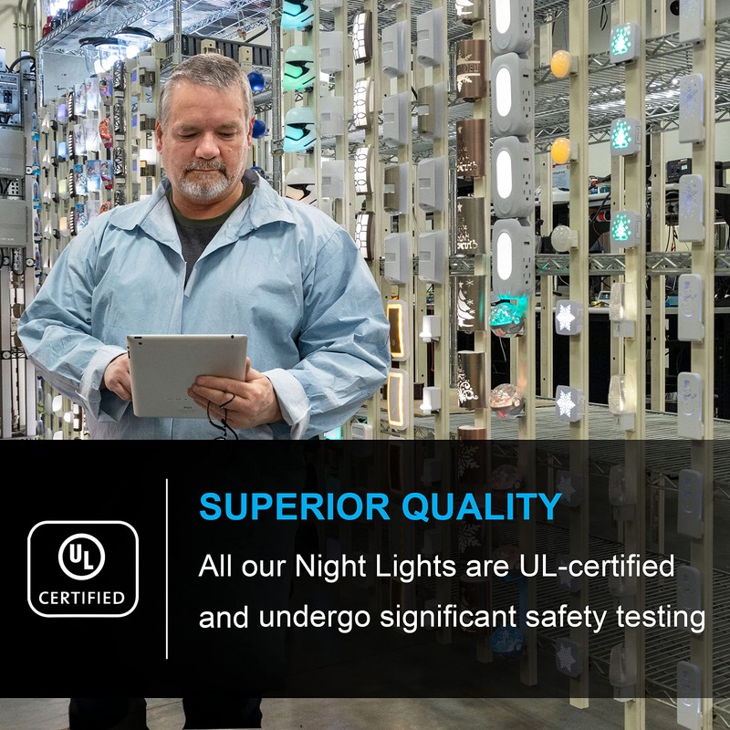 GE LED Night Light, Plug-in, Dusk to Dawn Sensor, Warm
