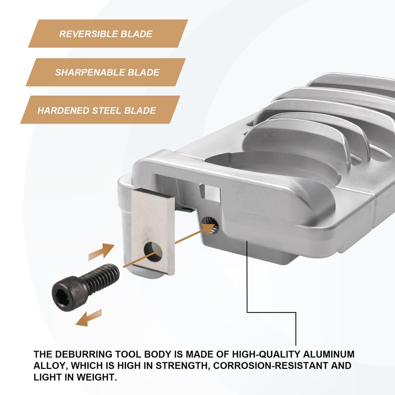 Deburring Tool for Plastic Pipe, Available for Six Sizes of