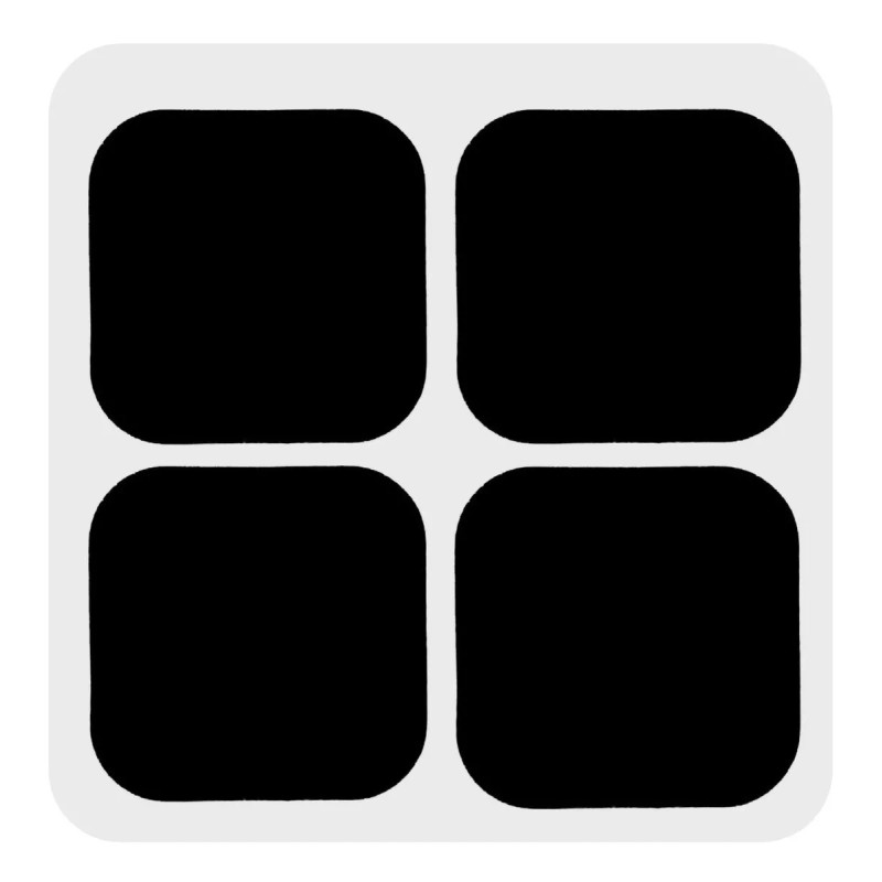 Sensamed 8 Electrodos Parches Pads 5x5 Snap Compatible Con Compex