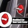 X AUTOHAUX 4 Pcs Stainless Steel Car Door Lock Latches