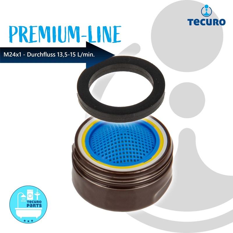 Tecuro Tap Aerator & Regulator Tap Aerator M24X1 AG Mocca