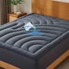 Waterproof Mattress Pad Queen, Quilted Fitted Queen Mattress Topper, Five-Layers