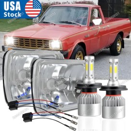 Unbranded DOT 7x6" 5x7" LED Headlights Hi/Lo Sealed For Mazda B2000 B2200 B2600 RX7 GLC