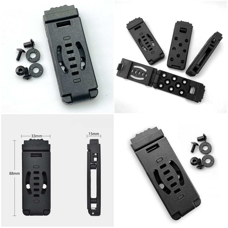 SquEqu 2 Pack Knife Sheath Belt Clips with Chicago Screws