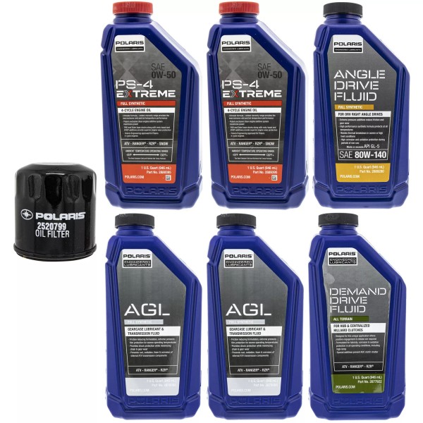 Polaris Extreme Full Service Oil Change Kit Sportsman Scrambler 550