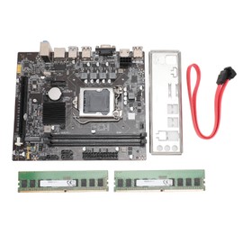 H310 Desktop Computer Motherboard Memory M.2 Interface PCIe X16 Gen 3.0 Slot with 2pcs DDR4 2133HMz Memory Module Set 16GB