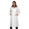 KODAMA 100% Cotton Lab Coat - Press Studs - White