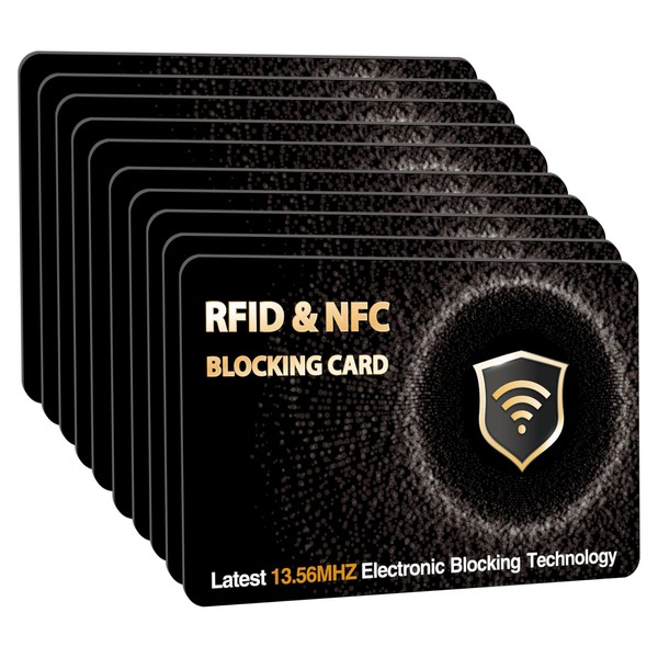 SaiTech IT 10 PK RFID Blocking Cards Protect Your Entire
