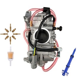 SVKZGFZ Carburetor & Fuel Mixture Screw (Blue), for Yamaha YFZ450 YZ450F (2004-2009) YZ400F WR450F WR426F WR400F FCR MX 39mm ATV Quad Carb