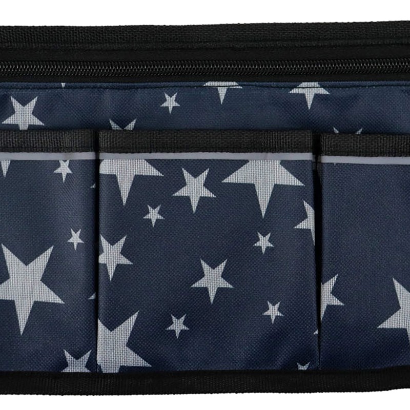 Wheelchair Bag with Pockets Reflective Strips Armrest Side Bag for