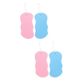 4 pcs Bath Sponge exfoliating Scrub Sponge Dead Skin Sponge Remover for Cleaning Skin Care Sponge Newborn Shower face Kids Bating rub mud Absorb Water Child