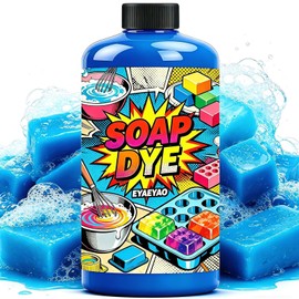 Eyaeyao Royal Blue Liquid Soap Dye for Soap Making, 3.5 fl oz Rich Sapphire Blue's Colorant for Deep-Colored Bath Bombs, Cold Process Soaps, and Artistic Designs (Blue, 3.5 fl oz)