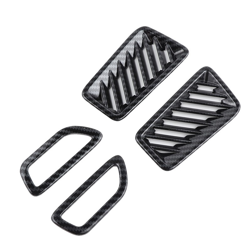 4pcs Car Interior Front Upper Air Vent Outlet Cover Trim
