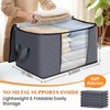 Fab totes Storage Bags,Clothes Blanket Storage Bins Foldable Closet Organizers
