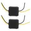2Pcs Car Power Filter 12V Interference Proof Noises Reduction Reliable