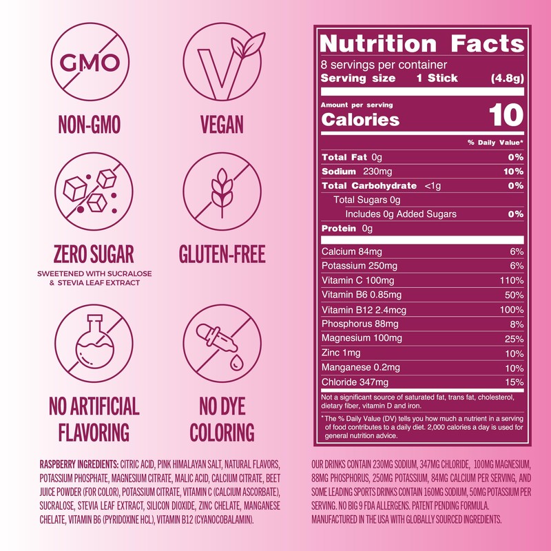 TREVI™ Sugar Free Electrolytes - Drink Mix Hydration Powder Packets