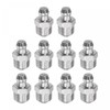 uxcell 304 Stainless Steel Straight Grease Fitting M10 x 1mm