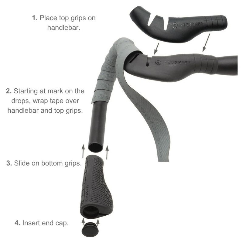REDSHIFT Cruise Control Drop Bar Handlebar Grip for Road Bike,