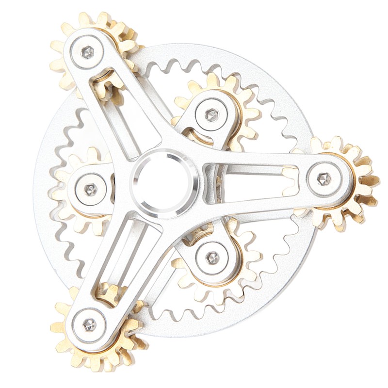 Fingertip Gear Toy 4 Gears Decompression Metal Finger Hand Brass