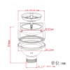 TALEA Sink Strainer for Old Sink,118*118MM Square Waste Kit, XK174-U