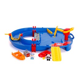 Jada Toys AquaPlay Ryan's World Water Playset, Indoor and Outdoor Water Toy, Red and Blue Water Table, 2 Characters, 2 Boats Included 20.00 x 4.00 x 18.00 Inches