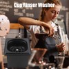 Stainless Steel Pitcher Rinser, Small Black Automatic Cup Washer Kitchen