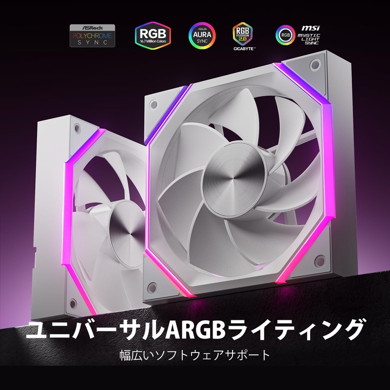 AsiaHorse PC Case Fan, 4.7 inches (120 mm), 3 Pcs