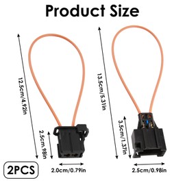 CJMUQHEHH Pack of 2 Car Fibre Optic Connector Bridge Plug, Fibre Optic Loop Bypass Plug for Retrofitting and Repair Work, Most Fibre Optic Loop Bypass Plug, Common for Many Models