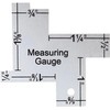 1PC Silver Mini Sewing Measuring Gauge Patchwork Ruler Metal Quilting