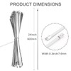 Aroono 304 Stainless Steel Zip Ties, Zip Ties Heavy Duty,