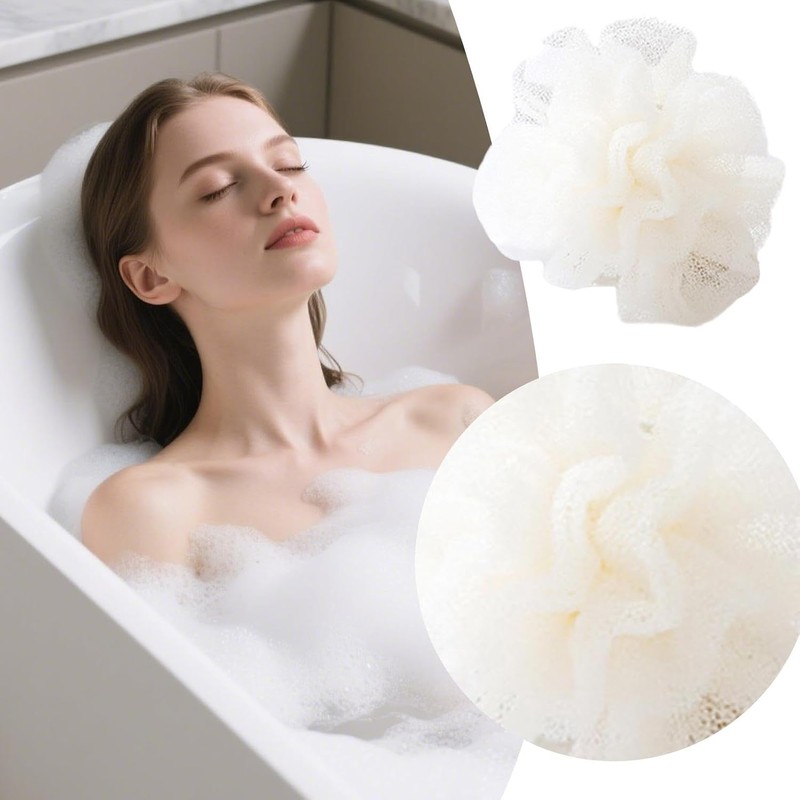 Esponja de Ducha 2 en 1 y Exfoliante Corporal con