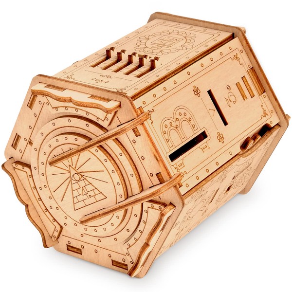 ESC WELT Fort Knox PRO - Escape Room in a Box - Brain Teaser Puzzles for Adults & Kids - 3D Puzzle Box - Puzzle Games - Cash Puzzle Money Box - Wooden Puzzle for Adults - Board Games for Family Night