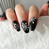 Snowflake handmade nail tips - Long Square / 눈꽃송이 수제네일팁