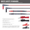 WGGE WG-011 Soft Silicone Test Lead and Safety Alligator Clips,Multimeter