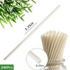 Bamboo Fiber Straws, Eco-Friendly Natural Drinking Straws, Biodegradable & Durable