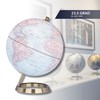 TROIKA Globe 23.5 Degrees Matte Globe Light Blue Seas &