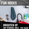 PIPE DECOR Coat Hook Black Industrial Water Spigot Valve Wall