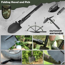 DLMD 320 PCS Survival Kits First Aid Kit, Gifts for Men Christmas Him Dad, Survival Gear and Equipment with Tactical Molle Pouch for Car Camping Hiking Outdoor Adventure Earthquake Home Office