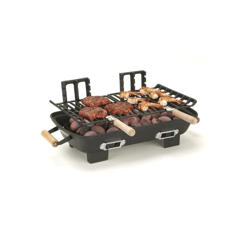 Marsh Allen 30052 Cast Iron Hibachi 10 by 18-Inch Charcoal